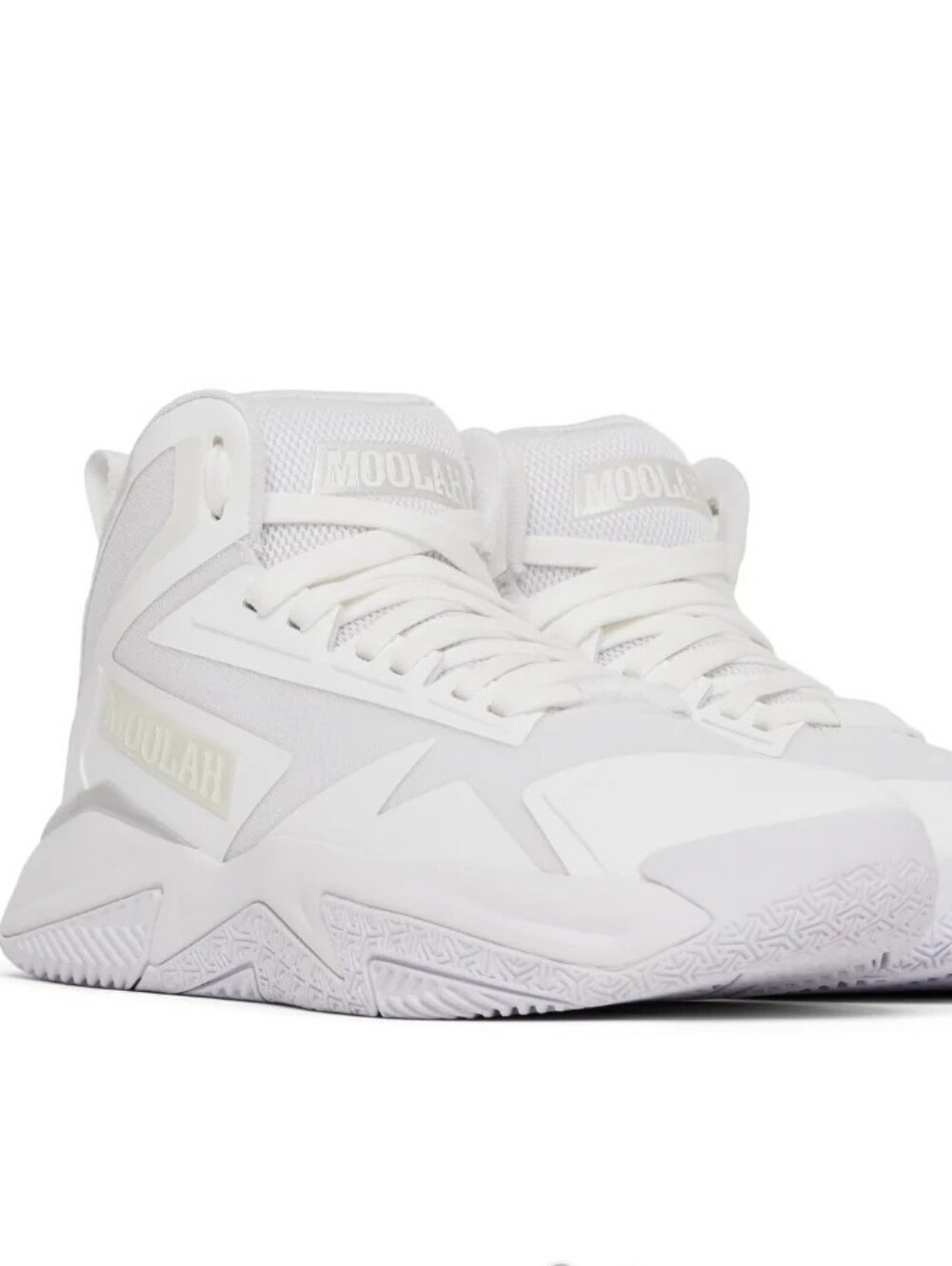 MOOLAH Triple Double White Hot Hightop Sneakers